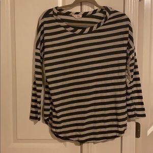 Black and White Striped Shirt